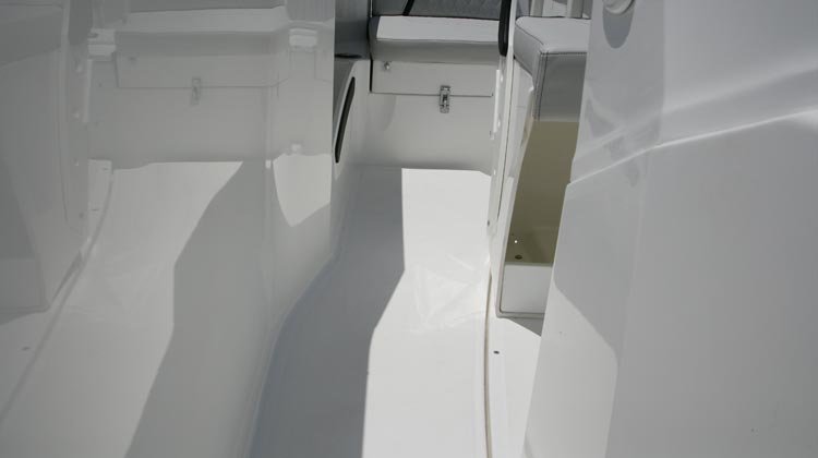 High gunwale height for extra on-board safety